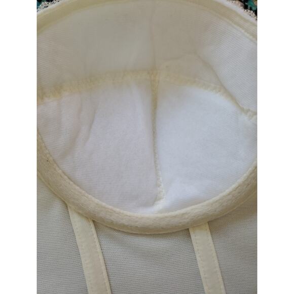 NWT DOMINQUE Corset Shapewear Top IVORY WHITE Retro Pin-Up 34C #6377 - Picture 11 of 11